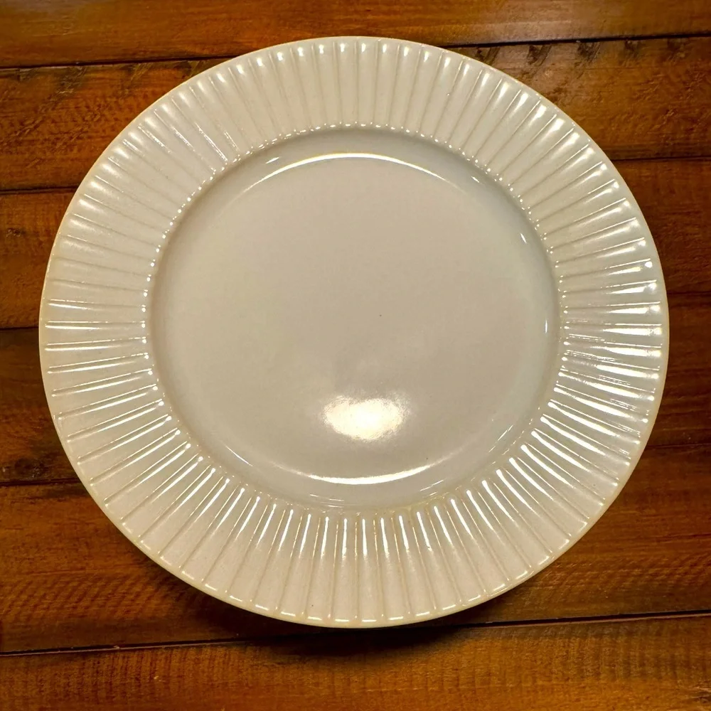 West Elm Textured Stoneware Dinner Plate Set (8)